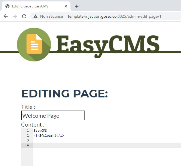 Template Injection in Action